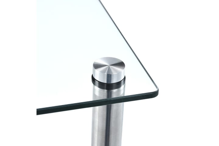 3-kerroksinen hylly läpinäkyvä 40x40x67 cm karkaistu lasi - Läpinäkyvä - Vaatekaapin hyllytaso - Hyllytaso & hyllynkannatin