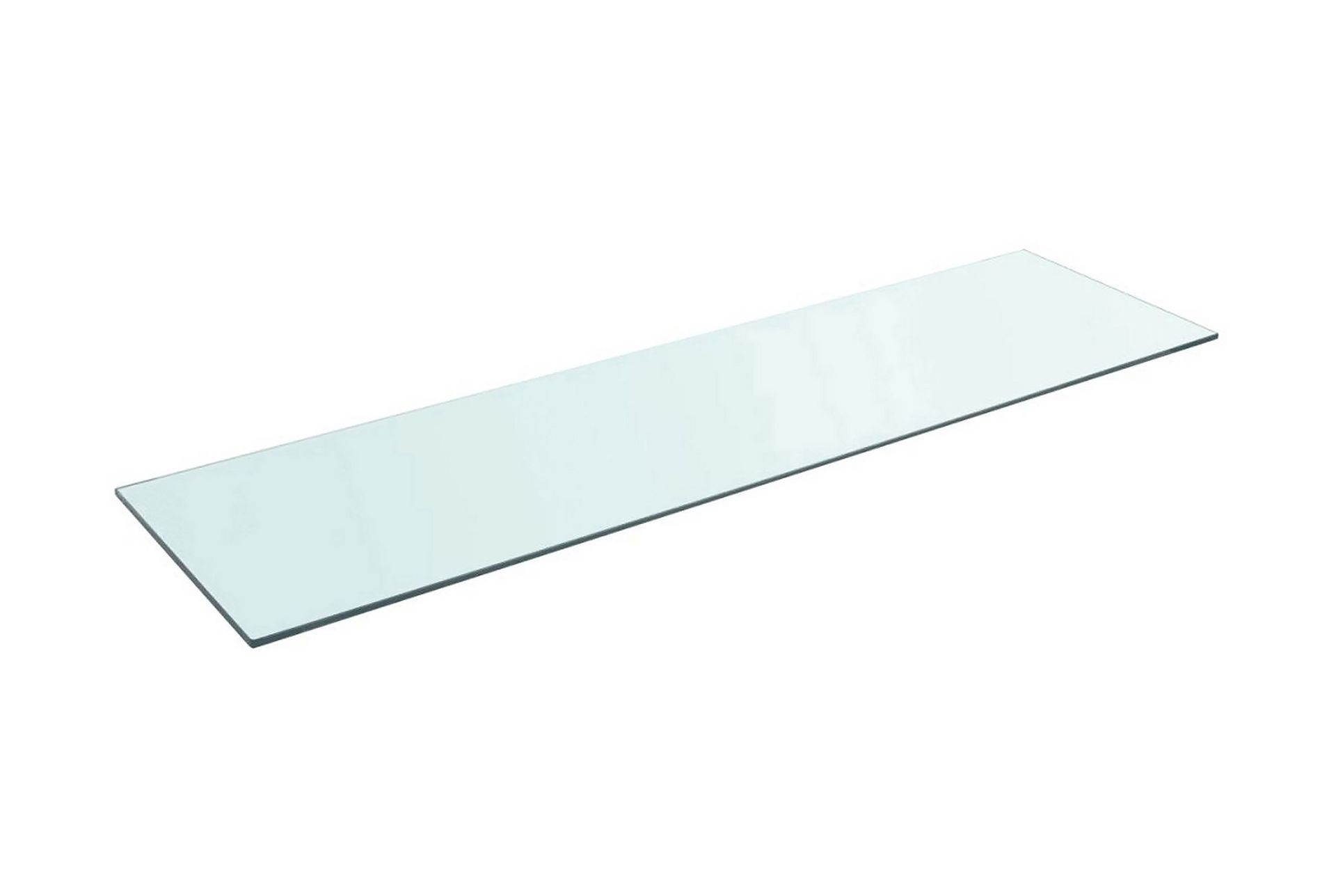 Hyllypaneeli Kirkas Lasi 110x30 cm - Läpinäkyvä - Säilytys - Vaatesäilytys - Vaatekaappi - Vaatekaapin hyllyjärjestelmät - Vaatekaapin hyllytaso