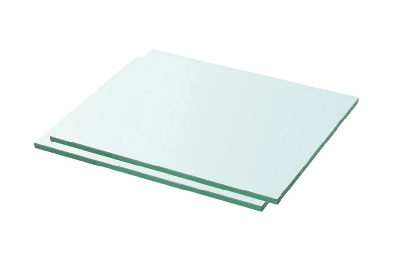 Hyllyt 2 kpl kirkas lasi 30x20 cm - Säilytys - Vaatesäilytys - Vaatekaappi - Vaatekaapin hyllyjärjestelmät - Vaatekaapin hyllytaso