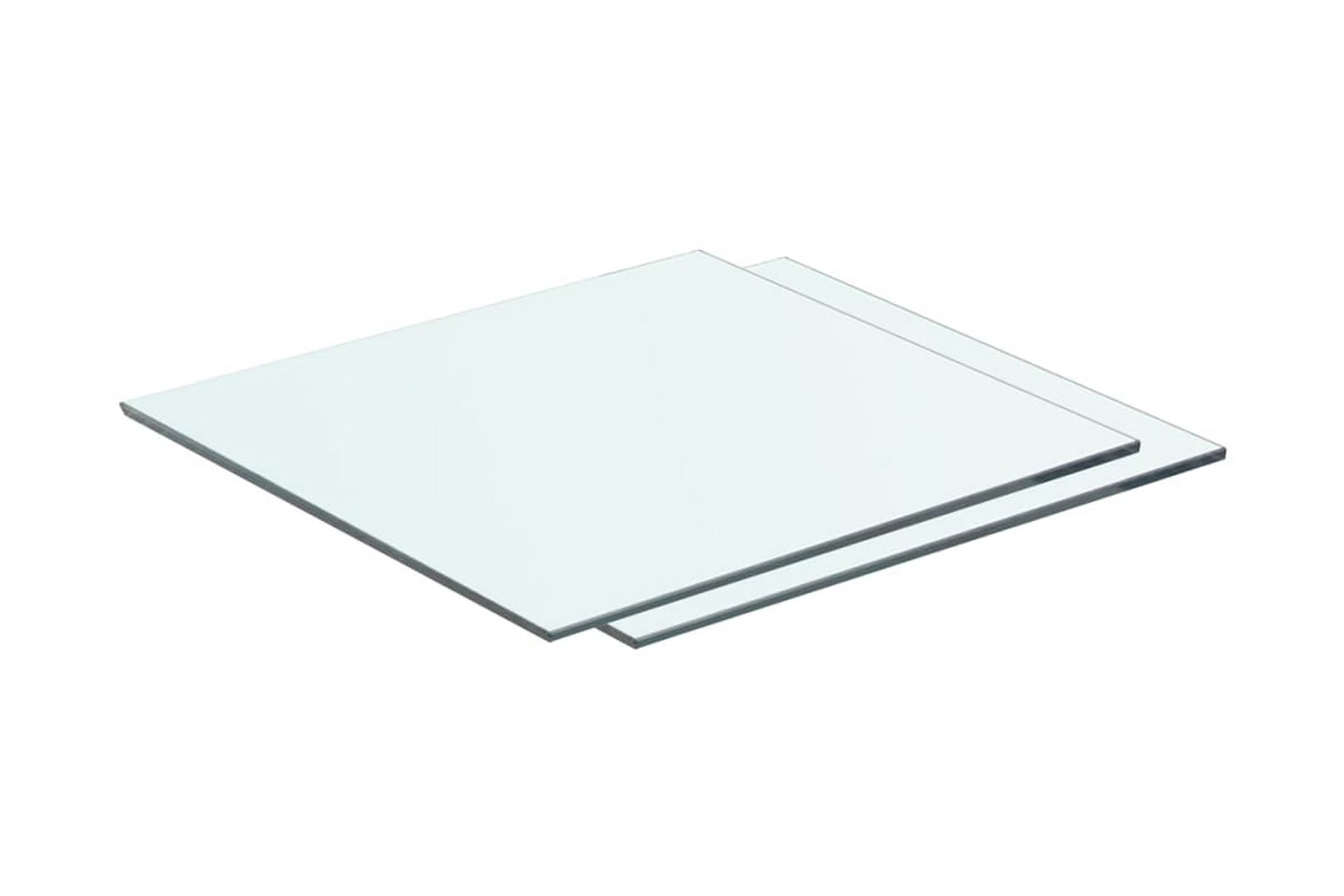 Hyllyt 2 kpl kirkas lasi 40x30 cm - Säilytys - Vaatesäilytys - Vaatekaappi - Vaatekaapin hyllyjärjestelmät - Vaatekaapin hyllytaso