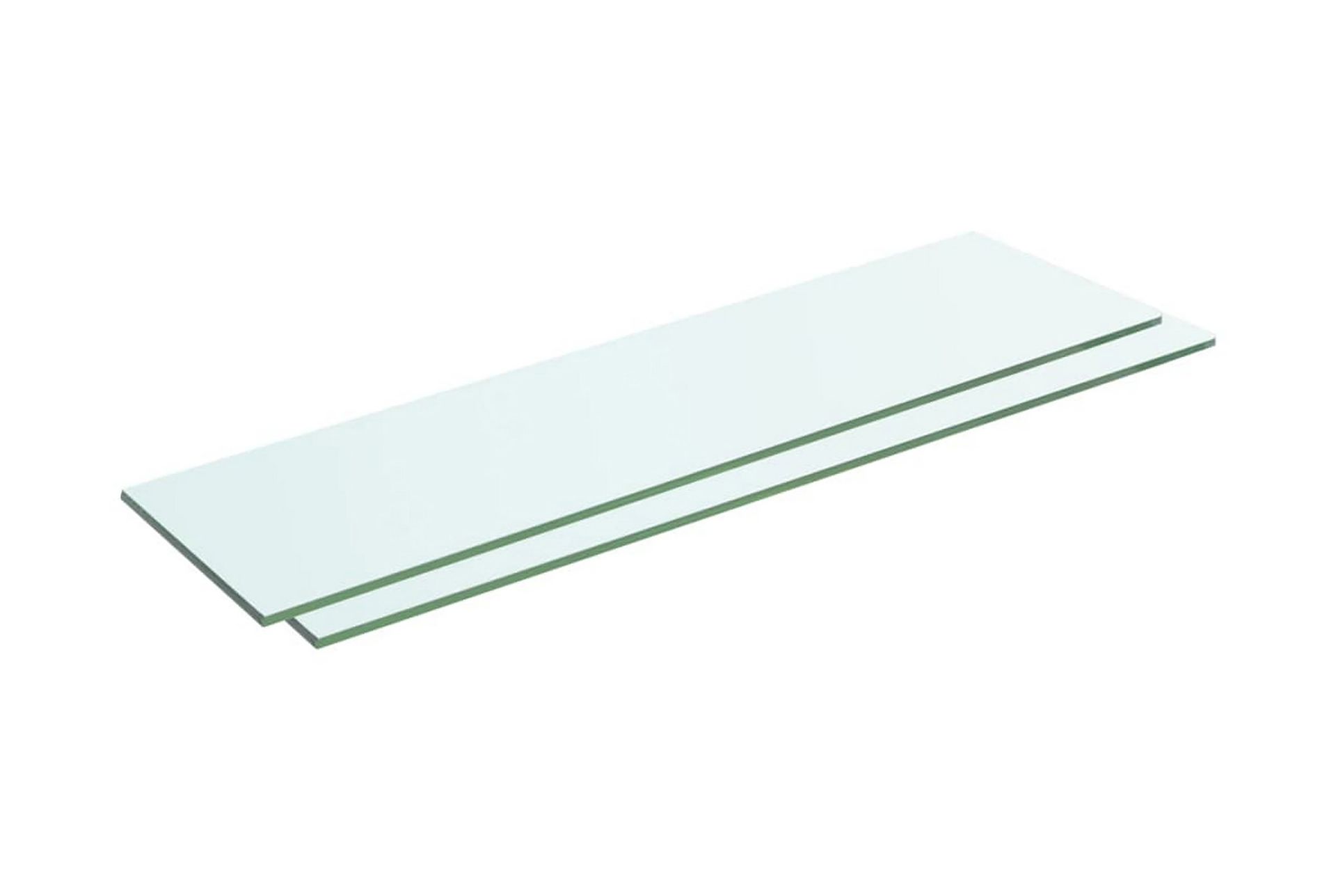 Hyllyt 2 kpl kirkas lasi 60x12 cm - Säilytys - Vaatesäilytys - Vaatekaappi - Vaatekaapin hyllyjärjestelmät - Vaatekaapin hyllytaso
