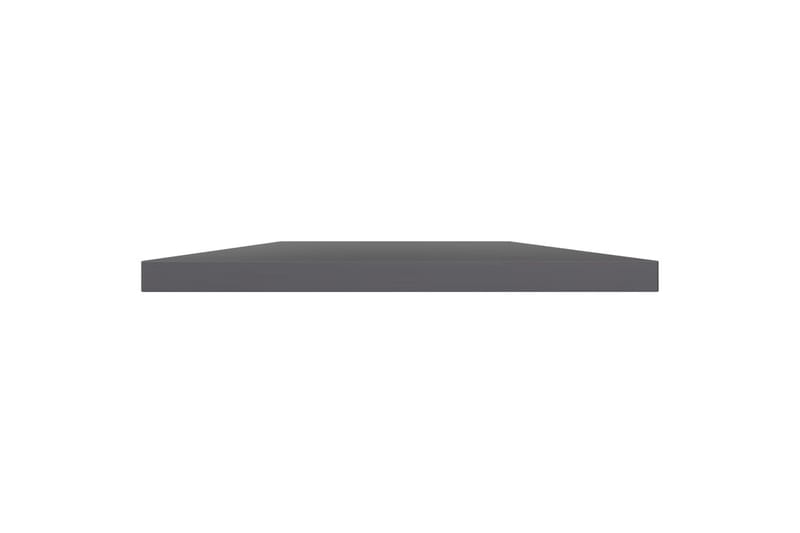 Kirjahyllytasot 8 kpl korkeakiilto harmaa 40x30x1,5 cm - Harmaa - Säilytys - Vaatesäilytys - Vaatekaappi - Vaatekaapin hyllyjärjestelmät - Vaatekaapin hyllytaso