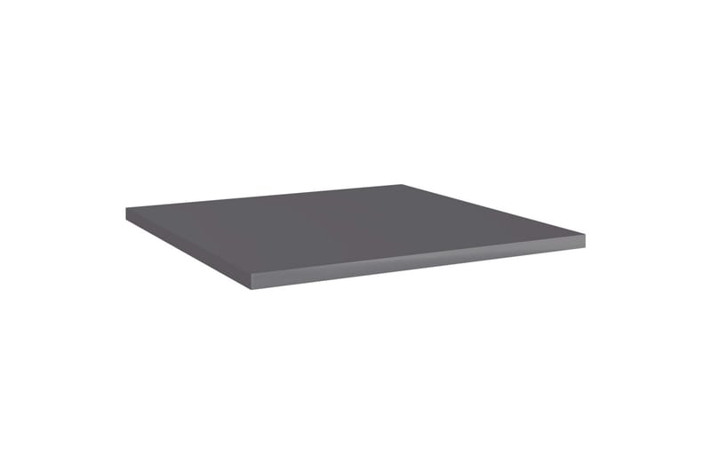 Kirjahyllytasot 8 kpl korkeakiilto harmaa 40x40x1,5 cm - Harmaa - Säilytys - Vaatesäilytys - Vaatekaappi - Vaatekaapin hyllyjärjestelmät - Vaatekaapin hyllytaso