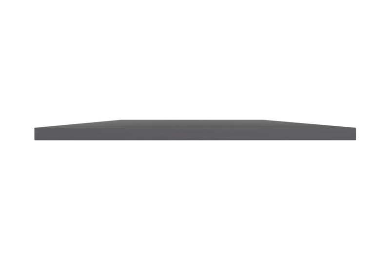 Kirjahyllytasot 8 kpl korkeakiilto harmaa 40x50x1,5 cm - Harmaa - Säilytys - Vaatesäilytys - Vaatekaappi - Vaatekaapin hyllyjärjestelmät - Vaatekaapin hyllytaso