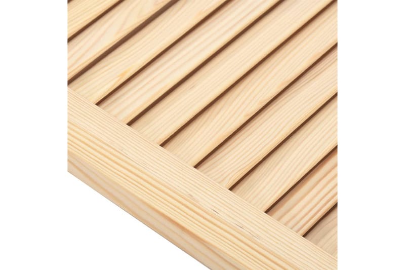 Säleikköovet 2 kpl täysi mänty 69x59,4 cm - Ruskea - Säilytys - Vaatesäilytys - Vaatekaappi - Vaatekaapin ovi - Vaatekaapin päätylevy