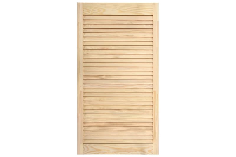 Säleikköovet 2 kpl täysi mänty 99,3x39,4 cm - Ruskea - Säilytys - Vaatesäilytys - Vaatekaappi - Vaatekaapin ovi - Vaatekaapin päätylevy