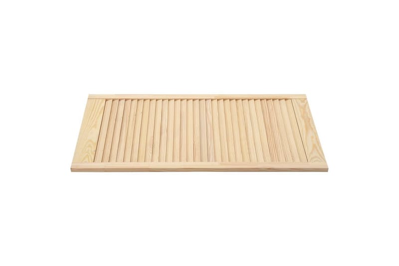 Säleikköovet 2 kpl täysi mänty 99,3x39,4 cm - Ruskea - Säilytys - Vaatesäilytys - Vaatekaappi - Vaatekaapin ovi - Vaatekaapin päätylevy