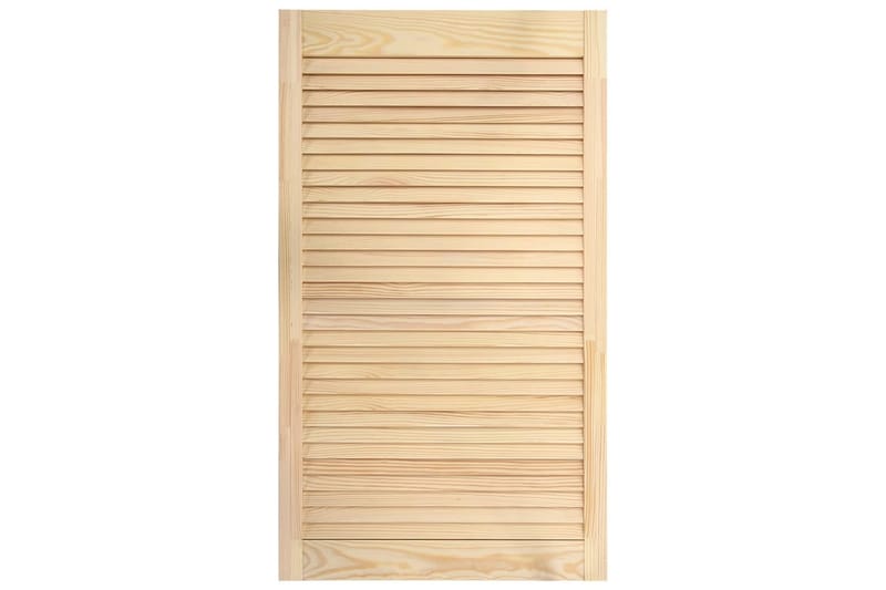 Säleikköovet 2 kpl täysi mänty 99,3x49,4 cm - Ruskea - Säilytys - Vaatesäilytys - Vaatekaappi - Vaatekaapin ovi - Vaatekaapin päätylevy