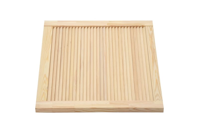 Säleikköovi 2 kpl täysi mänty 39,5x59,4 cm - Ruskea - Säilytys - Vaatesäilytys - Vaatekaappi - Vaatekaapin ovi - Vaatekaapin päätylevy