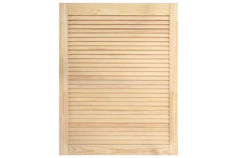 Säleikköovi 4 kpl täysi mänty 61,5x39,4 cm - Ruskea - Säilytys - Vaatesäilytys - Vaatekaappi - Vaatekaapin ovi - Vaatekaapin päätylevy