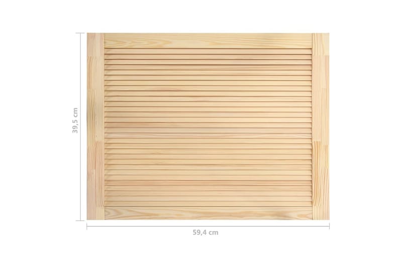 Säleikköovi täysi mänty 39,5x59,4 cm - Ruskea - Säilytys - Vaatesäilytys - Vaatekaappi - Vaatekaapin ovi - Vaatekaapin päätylevy