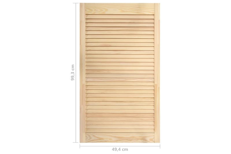 Säleikköovi täysi mänty 99,3x49,4 cm - Ruskea - Säilytys - Vaatesäilytys - Vaatekaappi - Vaatekaapin ovi - Vaatekaapin päätylevy