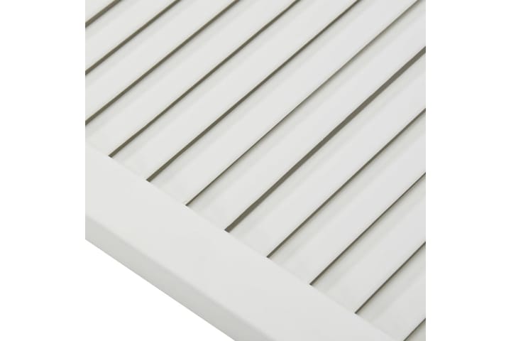Säleikköovi täysi mänty valkoinen 99,3x59,4 cm - Valkoinen - Vaatekaapin päätylevy