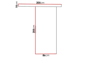 Liukuovi Nemanja 86x205 cm - Tammi - Säilytys - Vaatesäilytys - Vaatekaappi - Vaatekaapin ovi - Vaatekaapin liukuovi
