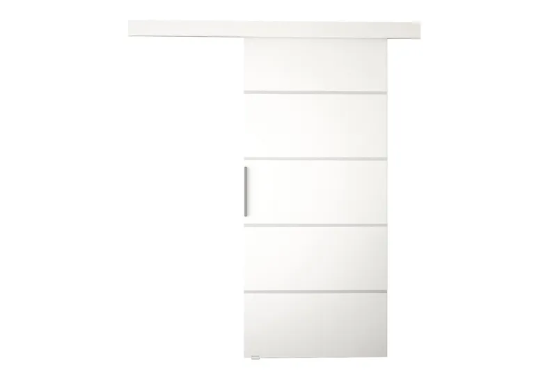 Liukuovi Nemanja 86x205 cm - Valkoinen - Säilytys - Vaatesäilytys - Vaatekaappi - Vaatekaapin ovi - Vaatekaapin liukuovi