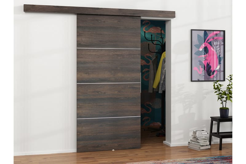 Malibu Ovi 204x106x205 cm - Säilytys - Vaatesäilytys - Vaatekaappi - Vaatekaapin ovi - Vaatekaapin liukuovi