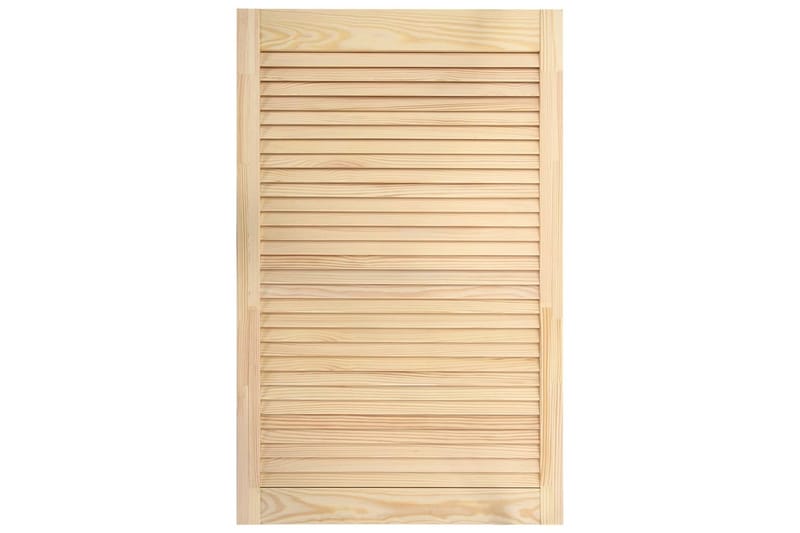 Säleikköovet 2 kpl täysi mänty 99,3x59,4 cm - Ruskea - Säilytys - Vaatesäilytys - Vaatekaappi - Vaatekaapin ovi - Vaatekaapin päätylevy