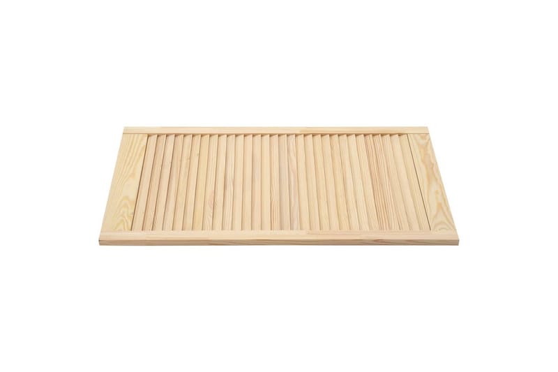 Säleikköovet 4 kpl täysi mänty 99,3x49,4 cm - Ruskea - Säilytys - Vaatesäilytys - Vaatekaappi - Vaatekaapin ovi - Vaatekaapin päätylevy
