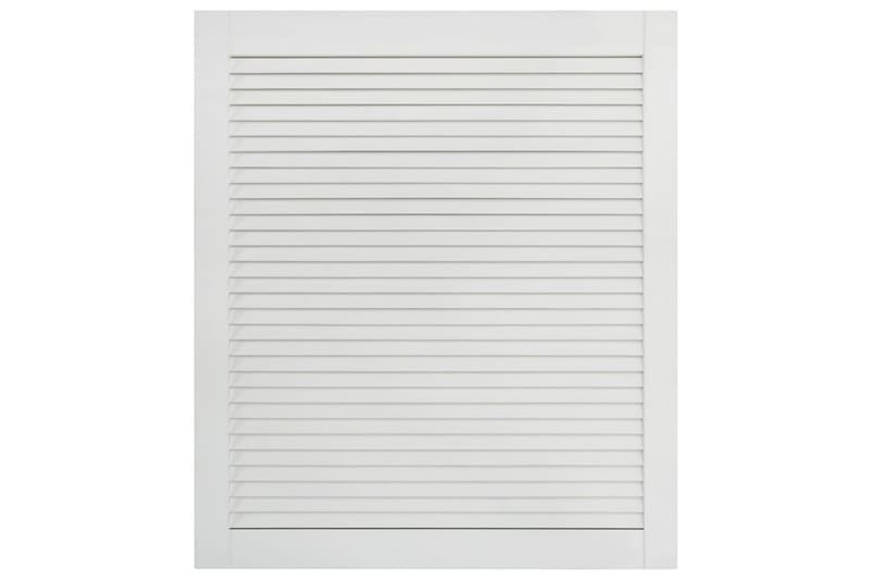 Säleikköovet 4 kpl täysi mänty valkoinen 69x59,4 cm - Valkoinen - Säilytys - Vaatesäilytys - Vaatekaappi - Vaatekaapin ovi - Vaatekaapin päätylevy