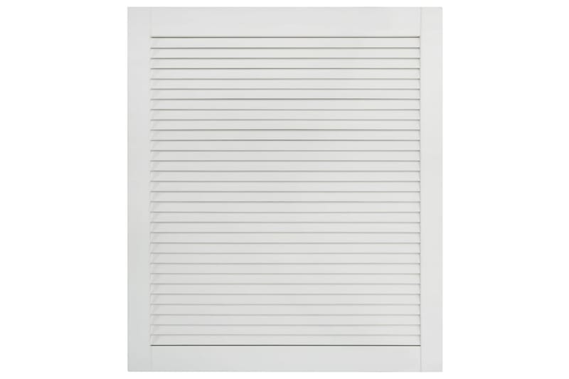Säleikköovi 2 kpl täysi mänty valkoinen 61,5x49,4 cm - Valkoinen - Säilytys - Vaatesäilytys - Vaatekaappi - Vaatekaapin ovi - Vaatekaapin päätylevy