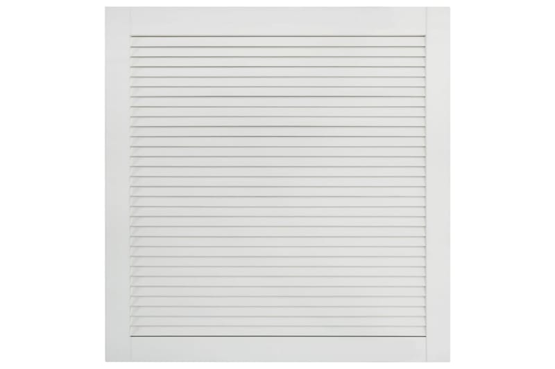 Säleikköovi 2 kpl täysi mänty valkoinen 61,5x59,4 cm - Valkoinen - Säilytys - Vaatesäilytys - Vaatekaappi - Vaatekaapin ovi - Vaatekaapin päätylevy
