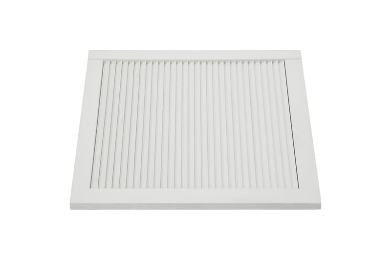 Säleikköovi 4 kpl täysi mänty valkoinen 39,5x39,4 cm - Valkoinen - Säilytys - Vaatesäilytys - Vaatekaappi - Vaatekaapin ovi - Vaatekaapin päätylevy