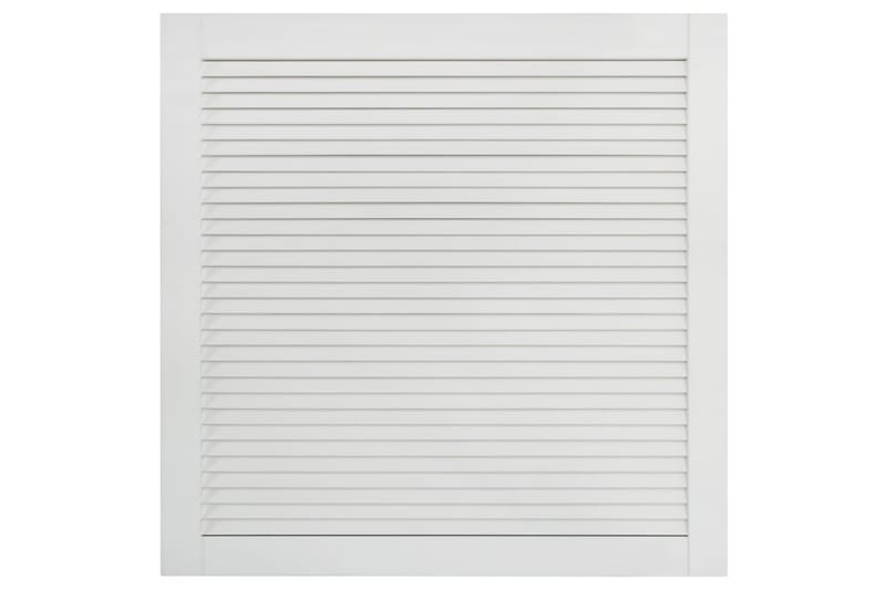 Säleikköovi 4 kpl täysi mänty valkoinen 39,5x39,4 cm - Valkoinen - Säilytys - Vaatesäilytys - Vaatekaappi - Vaatekaapin ovi - Vaatekaapin päätylevy