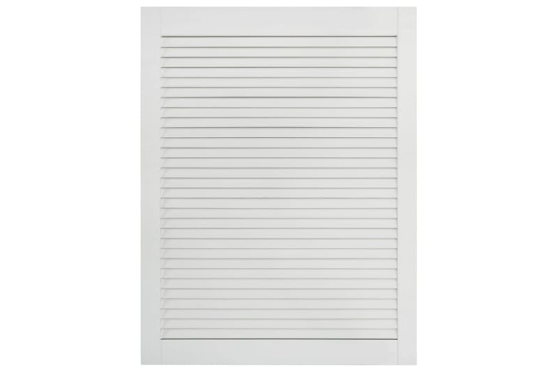Säleikköovi 4 kpl täysi mänty valkoinen 69x49,4 cm - Valkoinen - Säilytys - Vaatesäilytys - Vaatekaappi - Vaatekaapin ovi - Vaatekaapin päätylevy