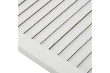 Säleikköovi 4 kpl täysi mänty valkoinen 99,3x49,4 cm - Valkoinen - Säilytys - Vaatesäilytys - Vaatekaappi - Vaatekaapin ovi - Vaatekaapin päätylevy