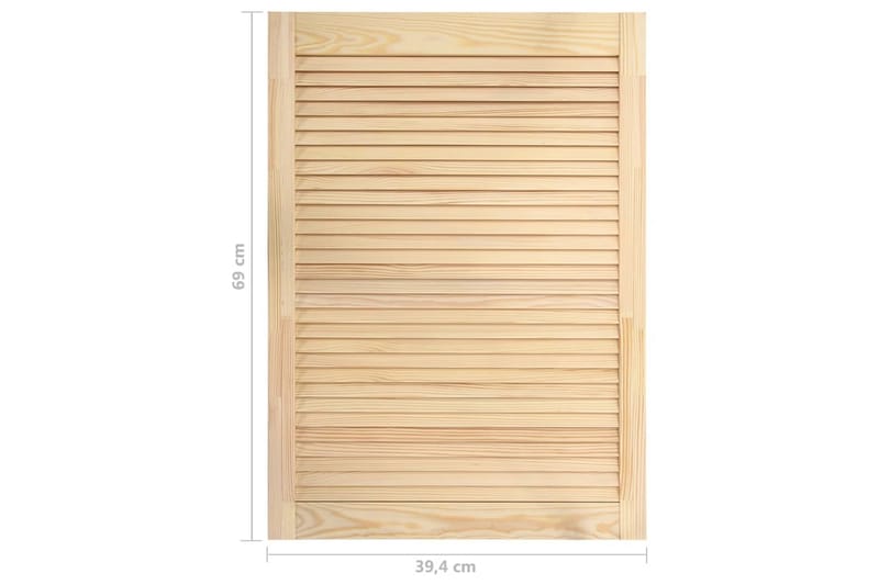 Säleikköovi täysi mänty 69x39,4 cm - Ruskea - Säilytys - Vaatesäilytys - Vaatekaappi - Vaatekaapin ovi - Vaatekaapin päätylevy