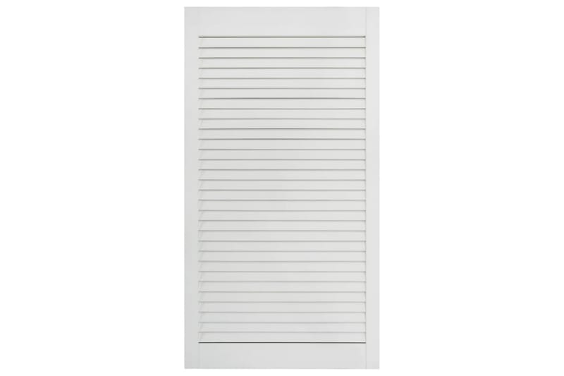Säleikköovi täysi mänty valkoinen 99,3x39,4 cm - Valkoinen - Säilytys - Vaatesäilytys - Vaatekaappi - Vaatekaapin ovi - Vaatekaapin päätylevy