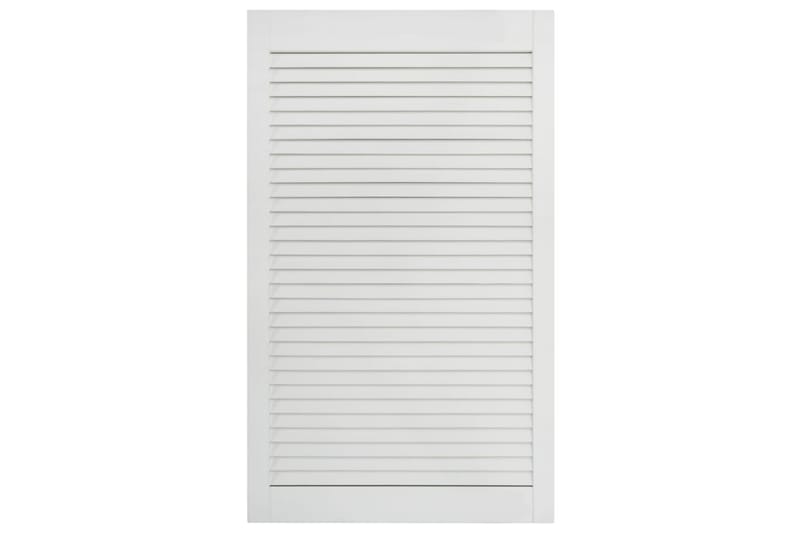 Säleikköovi täysi mänty valkoinen 99,3x49,4 cm - Valkoinen - Säilytys - Vaatesäilytys - Vaatekaappi - Vaatekaapin ovi - Vaatekaapin päätylevy