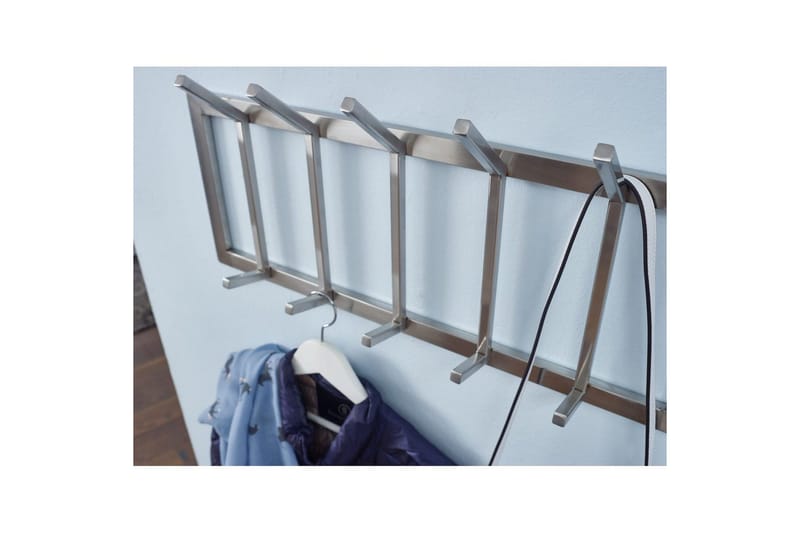 Eteinen Wohnling Seinään kiinnitettävä naulakko, 5 metallikoukkua, mattapintainen - Säilytys - Vaatesäilytys - Vaatenaulakko - Koukkunaulakot