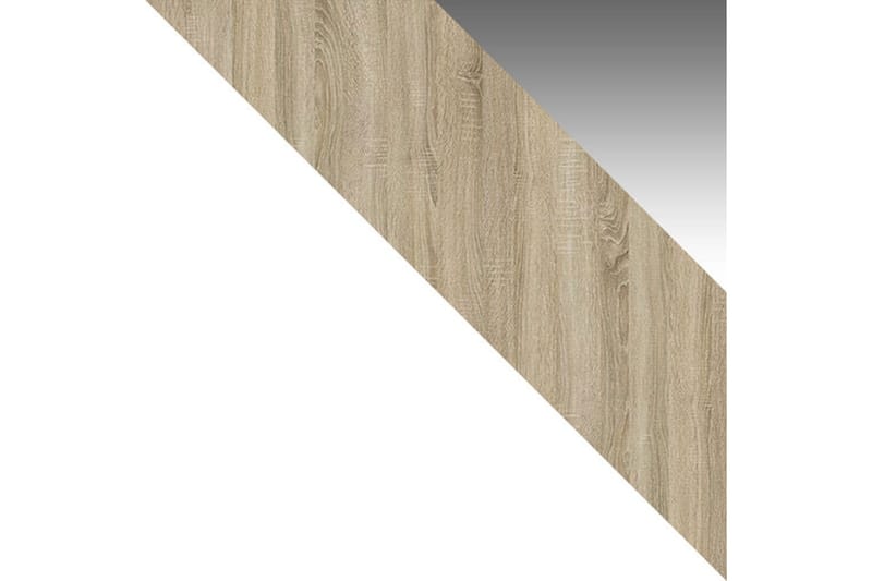 Vaatekaappi + LED - Valkoinen/Tammi - Säilytys - Vaatesäilytys - Vaatekaappi