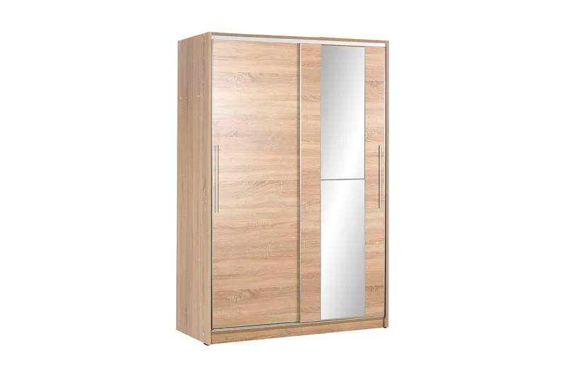 Vaatekaappi 120 cm vaalea puu, Beige