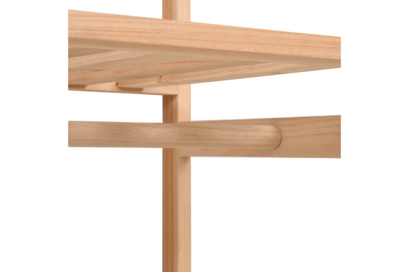 Vaatekaappi 3 hyllyä 110x40x170 cm - Valkoinen - Säilytys - Vaatesäilytys - Vaatekaappi