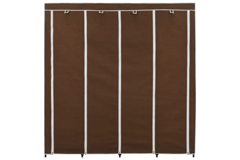 Vaatekaappi 4 lokerolla ruskea 175x45x170 cm - Ruskea - Säilytys - Vaatesäilytys - Vaatekaappi