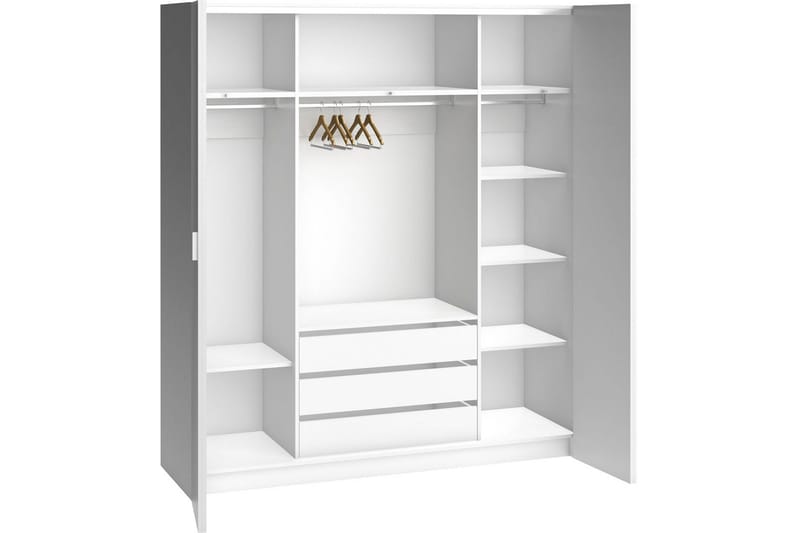 Vaatekaappi 4You Valkoinen - VOX - Säilytys - Vaatesäilytys - Vaatekaappi