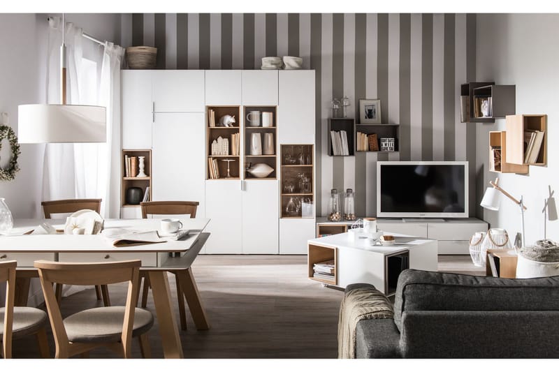 Vaatekaappi 4You Valkoinen - VOX - Säilytys - Vaatesäilytys - Vaatekaappi