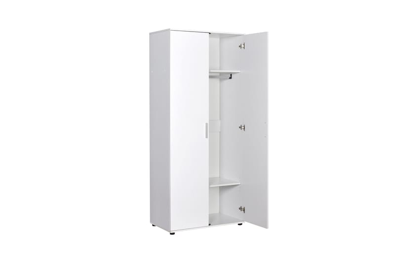 Vaatekaappi 80x187 cm - Valkoinen - Säilytys - Vaatesäilytys - Vaatekaappi