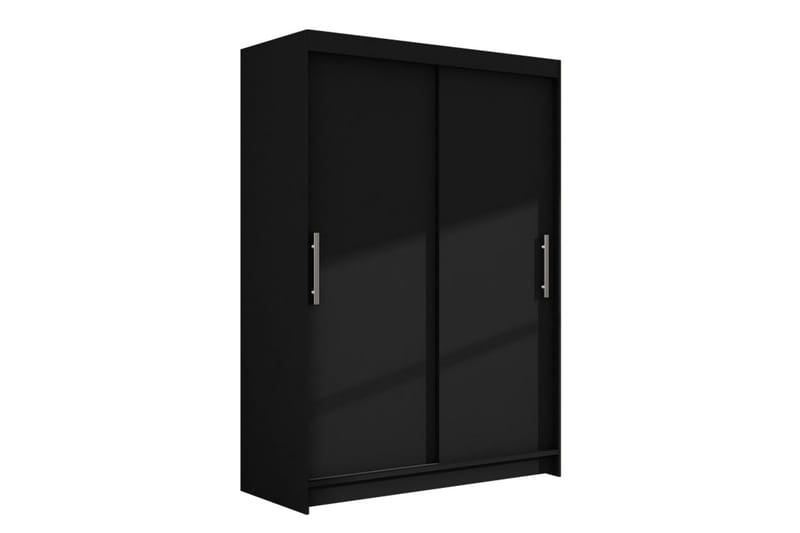 Vaatekaappi Aldo 120 cm Liukuovet - Musta - Säilytys - Vaatesäilytys - Vaatekaappi