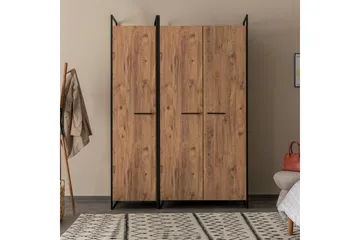 Vaatekaappi Anera 52x104 cm 3 ovea - Luonnonväri - Säilytys - Vaatesäilytys - Vaatekaappi