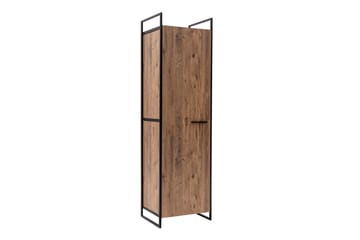 Vaatekaappi Anera 52x64 cm 11 hyllyä 1 ovi - Luonnonväri - Säilytys - Vaatesäilytys - Vaatekaappi