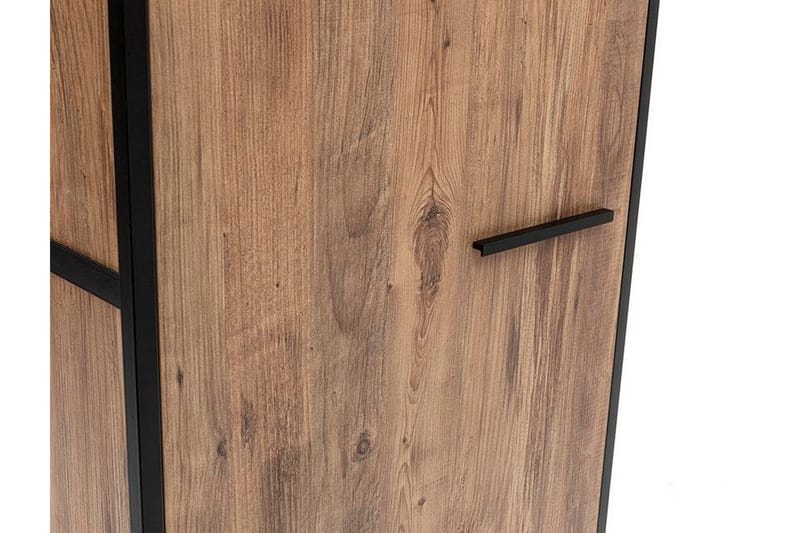 Vaatekaappi Anera 52x64 cm 11 hyllyä 1 ovi - Luonnonväri - Säilytys - Vaatesäilytys - Vaatekaappi
