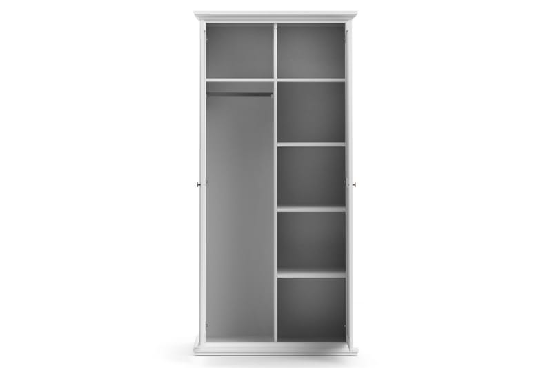 Vaatekaappi Anjou 96 cm 2 ovea - Valkoinen - Säilytys - Vaatesäilytys - Vaatekaappi