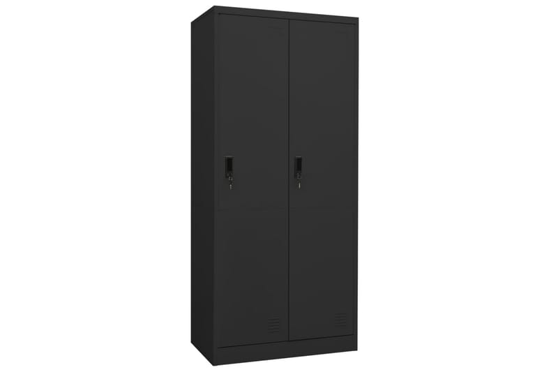 Vaatekaappi antrasiitti 80x50x180 cm teräs - Säilytys - Vaatesäilytys - Vaatekaappi