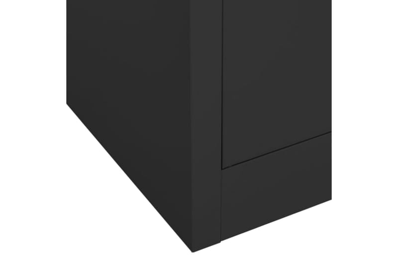 Vaatekaappi antrasiitti 80x50x180 cm teräs - Säilytys - Vaatesäilytys - Vaatekaappi