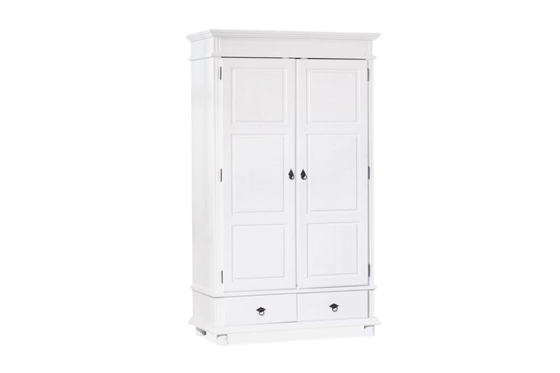 Vaatekaappi Attina 116 cm - Valkoinen - Säilytys - Vaatesäilytys - Vaatekaappi