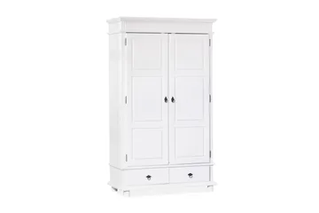 Vaatekaappi Attina 116 cm - Valkoinen - Säilytys - Vaatesäilytys - Vaatekaappi