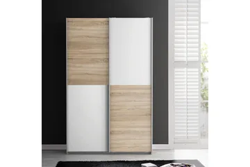 Vaatekaappi Bankson 120x191 cm - Ruskea/Valkoinen - Säilytys - Vaatesäilytys - Vaatekaappi